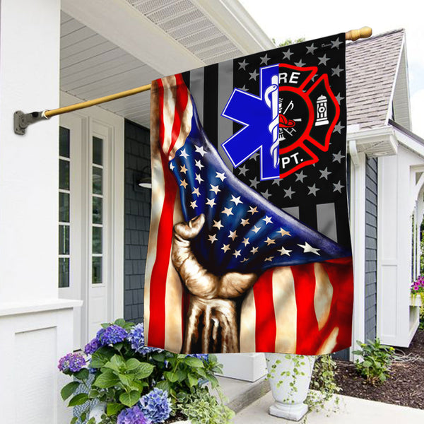 Firefighter EMT Flag American First Responder DBD3469F