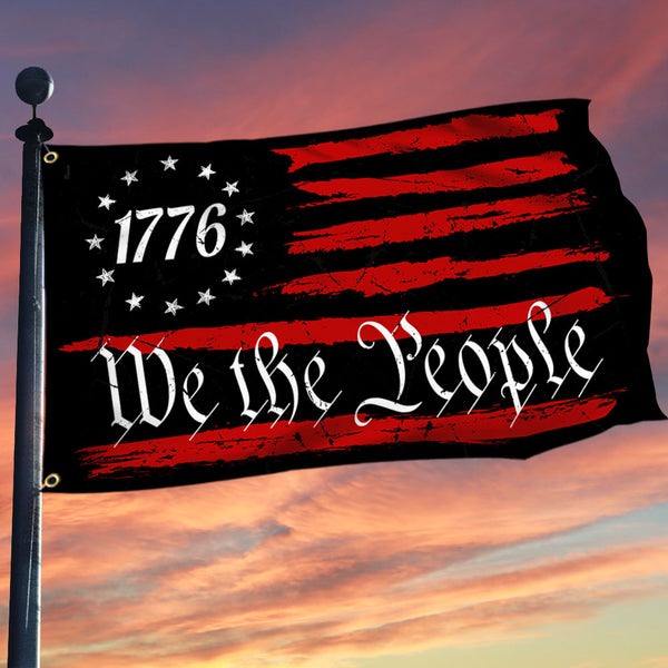 Betsy Ross 1776 We The People Patriotic Grommet Flag