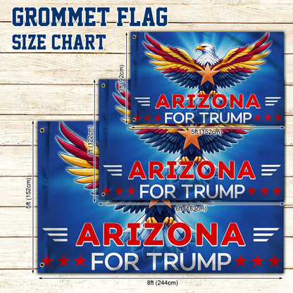 Arizona For Trump 2024 Grommet Flag TQN3204GFv2