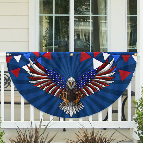 Flagwix American Flag - Patriotic Eagle 4th Of july Fan Flag TQN2967FL