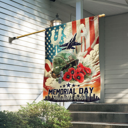 Memorial Day Remember And Honor USA Veterans Flag PHB08DTD