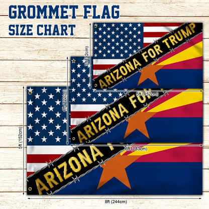 Arizona For Trump Grommet Flag MLN2785GF