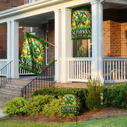 Shamrock Happy St. Patrick's Day Flag MLN5012F