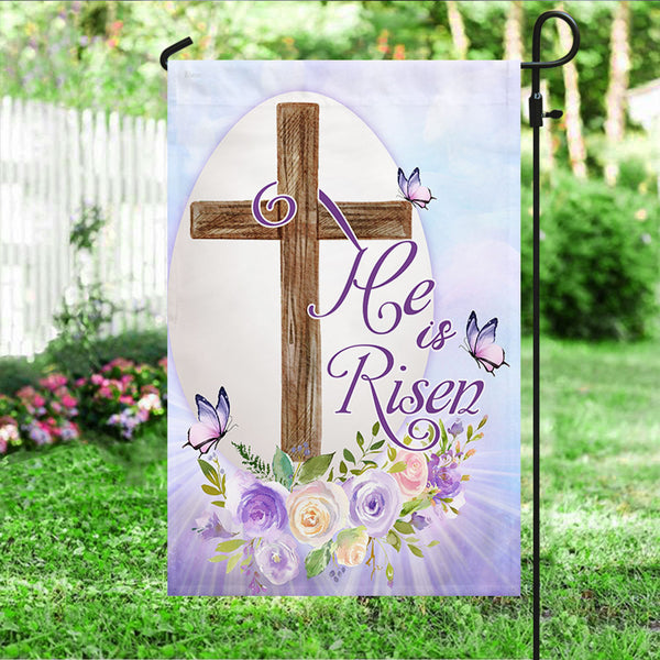 Easter Flag He Is Risen Religious TQN864F