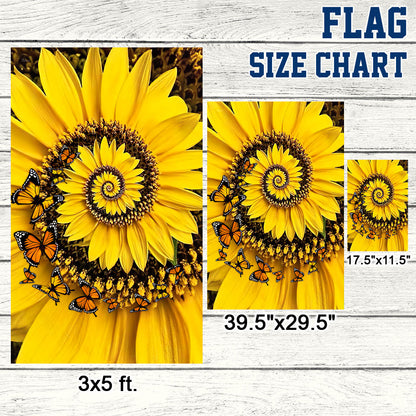 Beautiful Sunflower Home Sweet Home Flag TQN263F