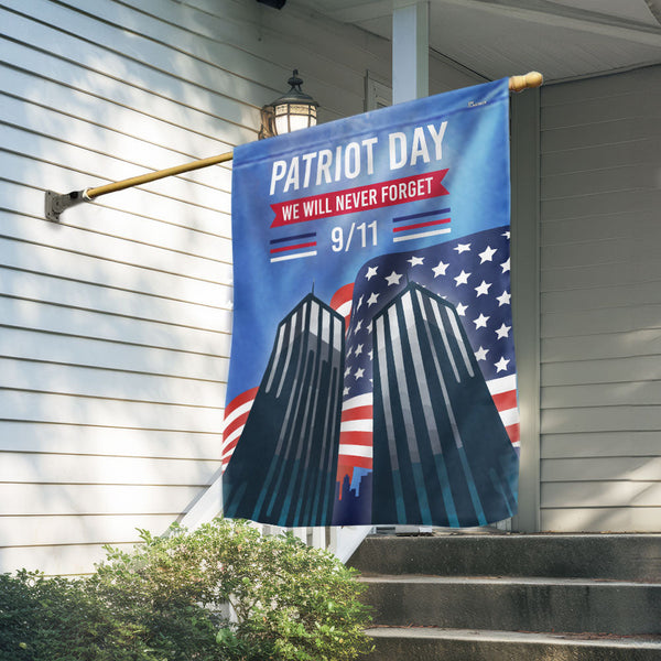 American Flag - Patriot Day 9 11 We Will Never Forget Flag for Indoor Outdoor Decor