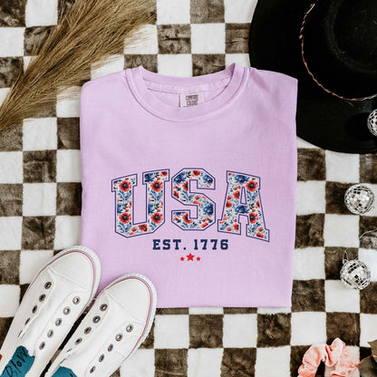 Shirt for Women | Patriotic Red White Blue Shirt T-shirt for Independence Day