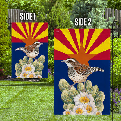Arizona Flag Cactus Wren and Saguaro Cactus Blossom BNN475F