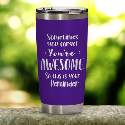 Best Mom Ever Laser Engraved 20oz Tumbler Purple