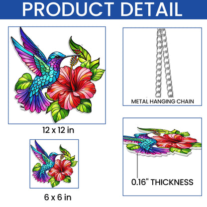 Hummingbird Acrylic Suncatcher Window Hanging TQN5112NTH