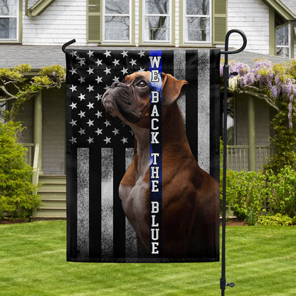 Boxer We Back the Blue Thin Blue Line Flag MLN1564Fv1