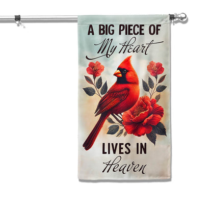 Cardinal Flag A Big Piece Of My Heart Lives In Heaven Flag MLN3687F