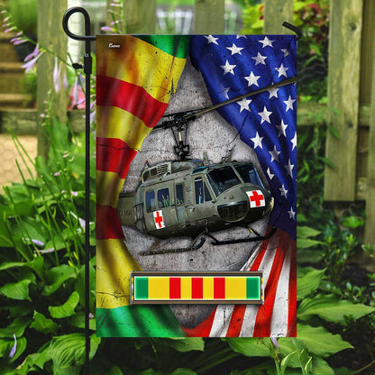 MedEvac Helicopter Never Forget Vietnam War Flag DBD2687Fv3