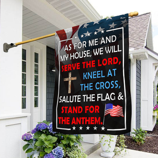 FLAGWIX Patriotic Flag As For Me And My House We Will Serve The Lord Flag MLN2690F