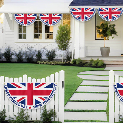 Armed Forces Day UK Non-Pleated Fan Flag TQN5022TNB