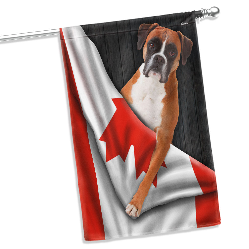 Canadian Dogs Boxer Dog Flag VTM1282TDH