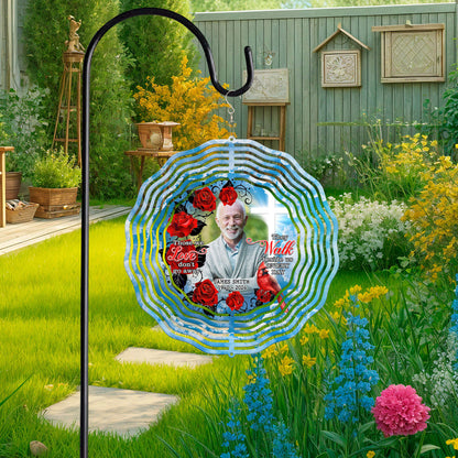 Personalized In Memory Of A Beloved One In Heaven, For Mom, Dad, Grandma, Grandpa Cardinal Wind Spinner TPT2648TNB
