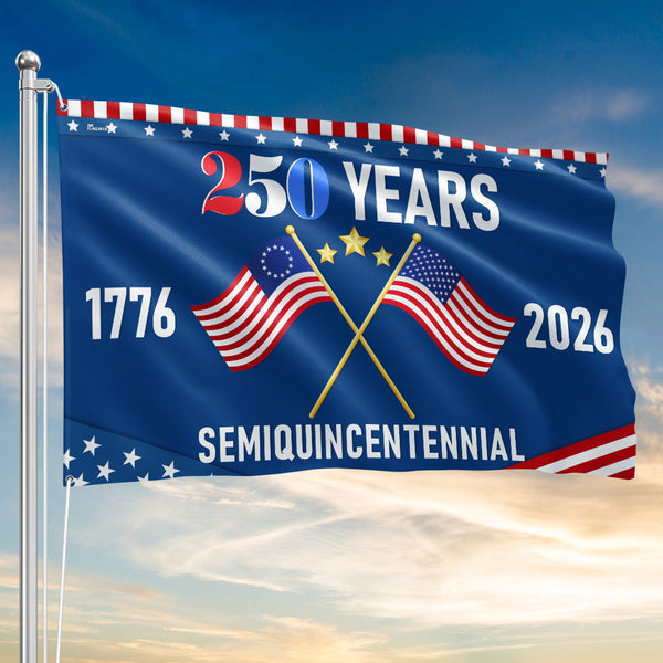 Flagwix American Flag - America 250th Anniversary Semiquincentennial Grommet Flag