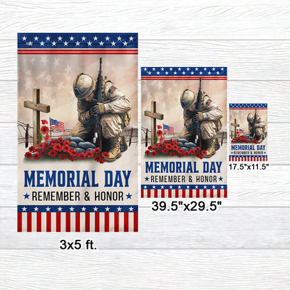 Memorial Day Veteran Remember And Honor Flag NTT12TTH