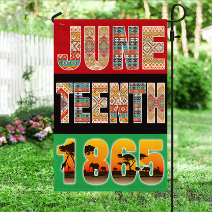 Black History Month Flag Juneteenth 1865 BNN145F
