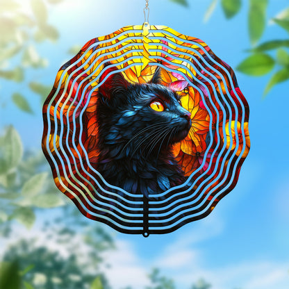 Black Cat Wind Spinner VTM990WS