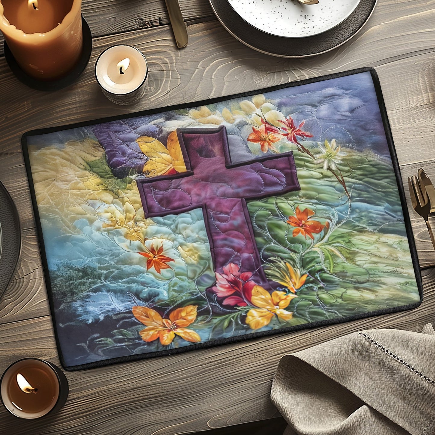 Easter Blessings Quilted Place Mat NCU0VH3817