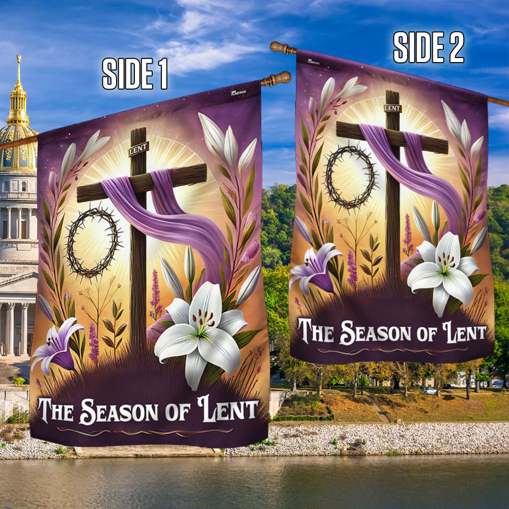 The Season of Lent Christian Cross Flag MLN5199HVN