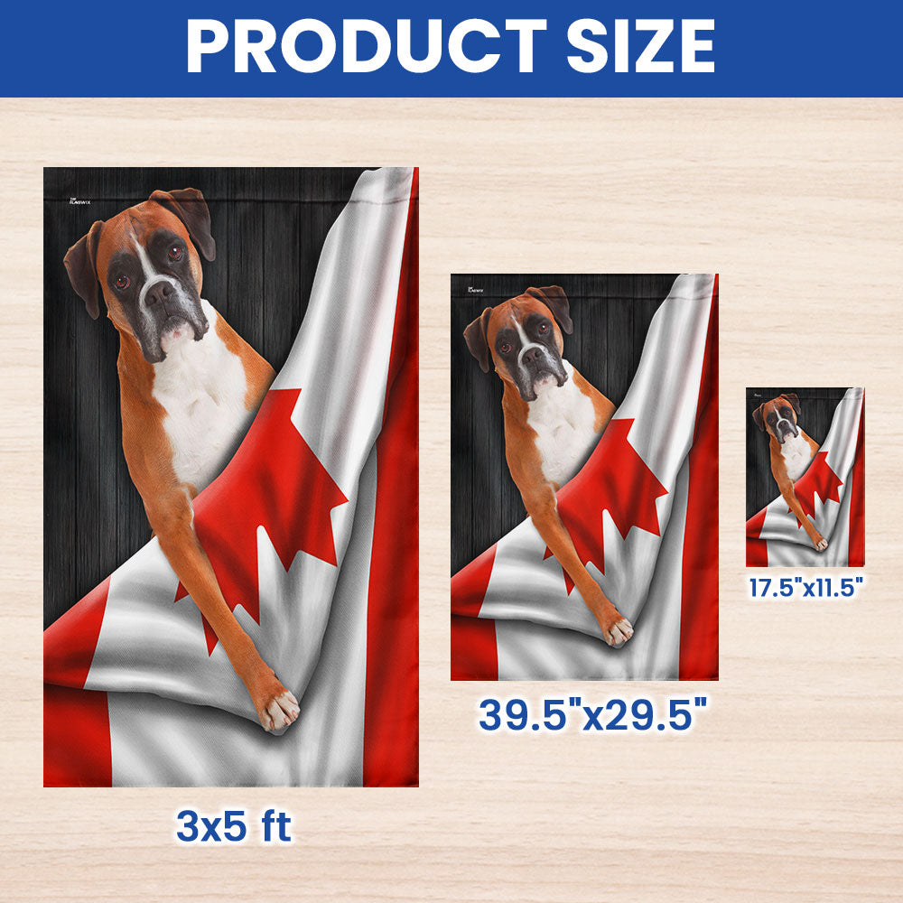 Canadian Dogs Boxer Dog Flag VTM1282TDH