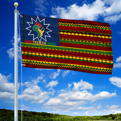 Black History Month Grommet Flag Juneteenth 1865 BNN140GF