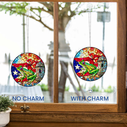 Puerto Rico Hologram Window Hanging VTM1519NGT