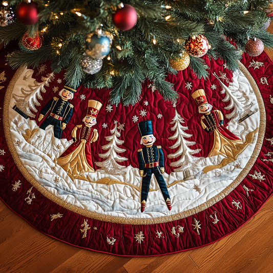 Nutcracker Dreams Quilted Christmas Tree Skirt NCU0DV2304