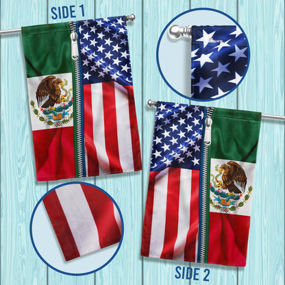 Mexican American Flag Mexico USA Friendship Flag TQN4770F