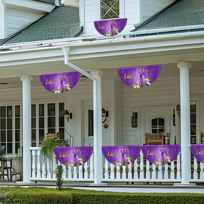 The Season Of Lent Easter Christian Non-Pleated Fan Flag TQN4968TTH