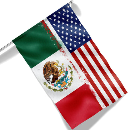 Mexican American Flag USA Mexico Flag TQN4769F