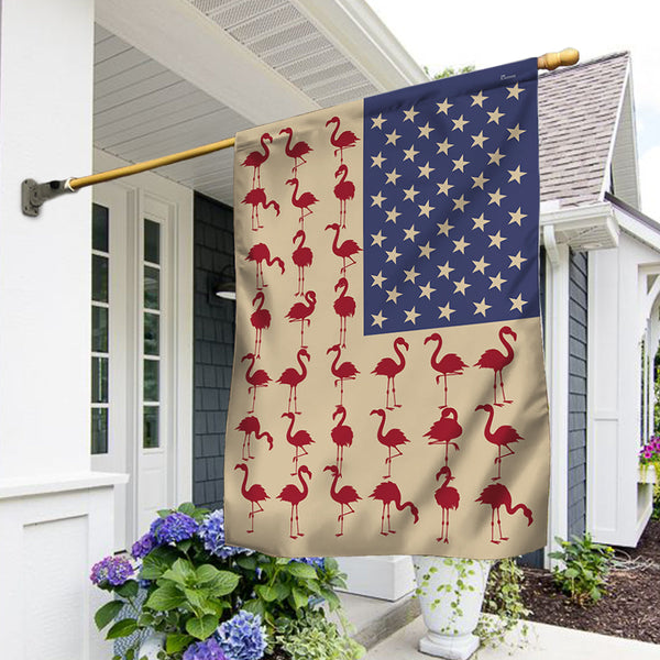 Flamingo American Flag TRV1973F