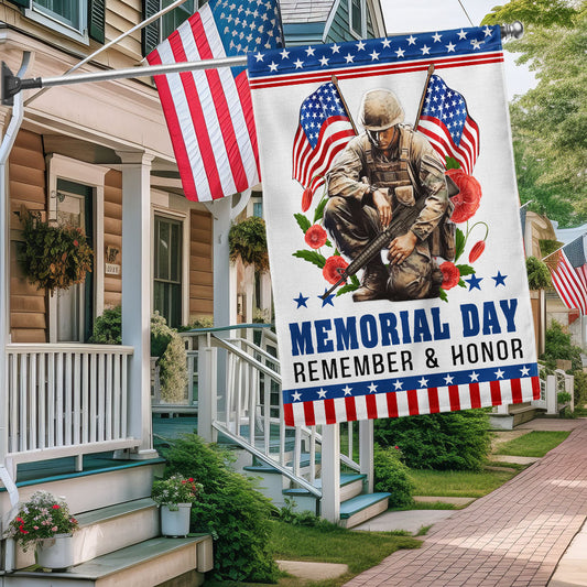 Memorial Day Veteran Remember And Honor Flag NTT05TTH