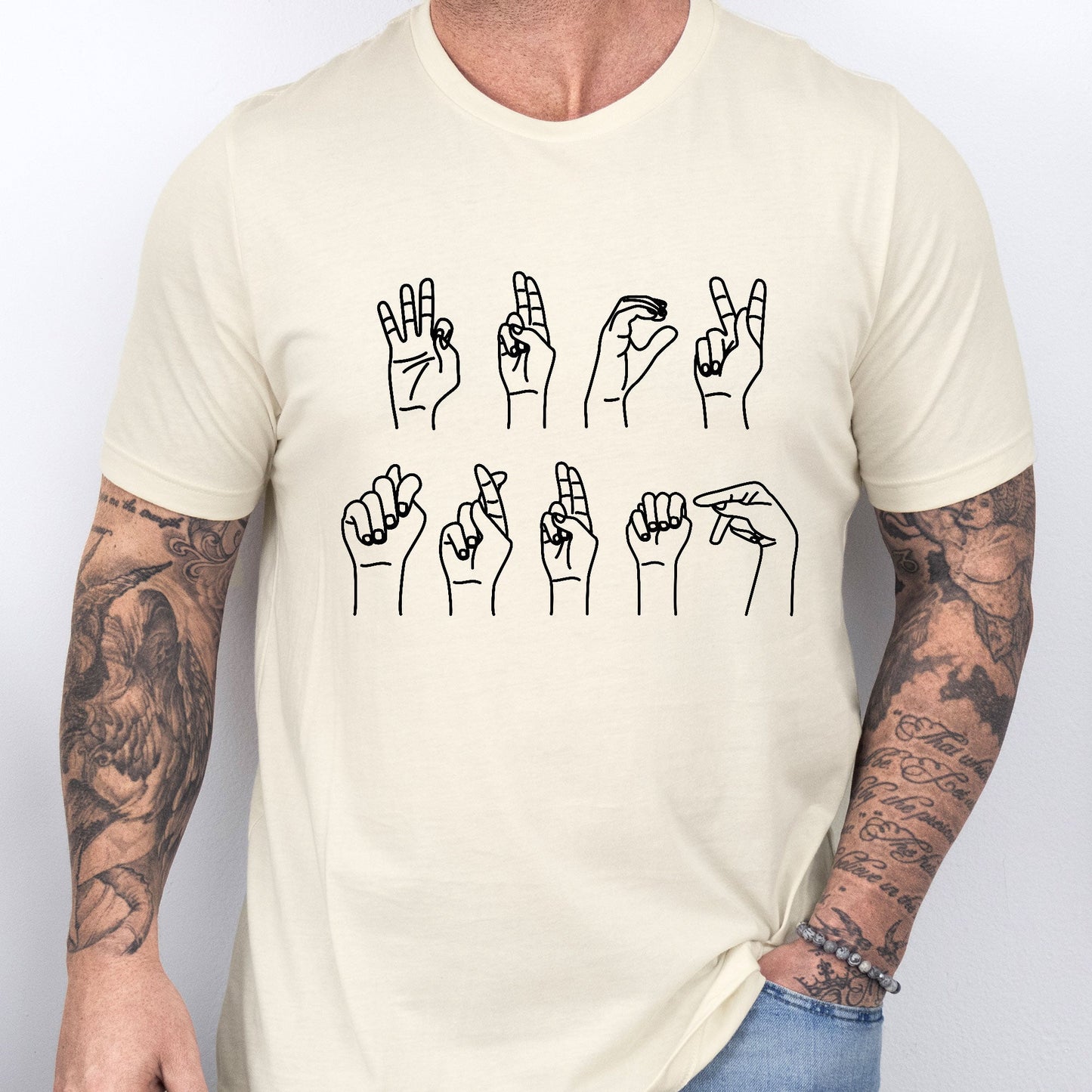 Anti-Trump F*ck Trump Sign Language Shirt TQN5003LTH