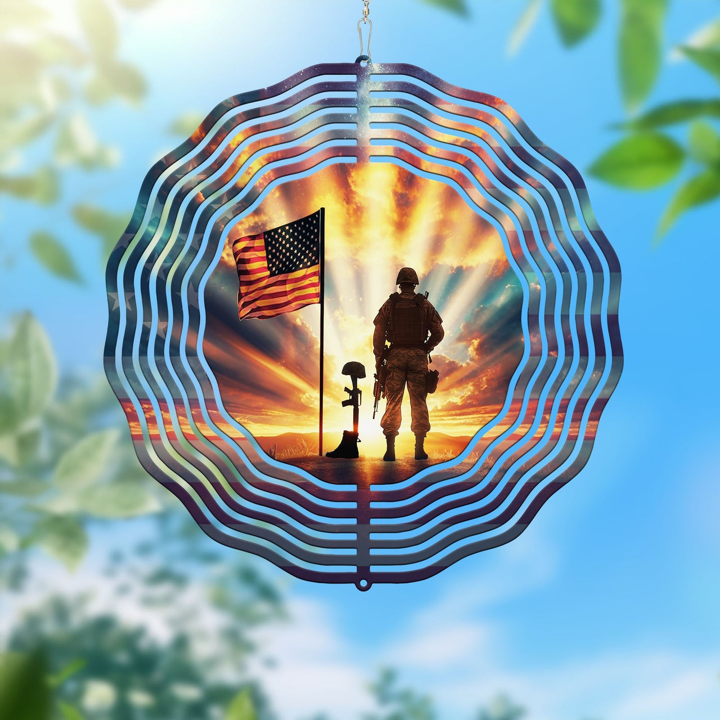 Memorial Day U.S. Veteran Wind Spinner TQN4824NMQ