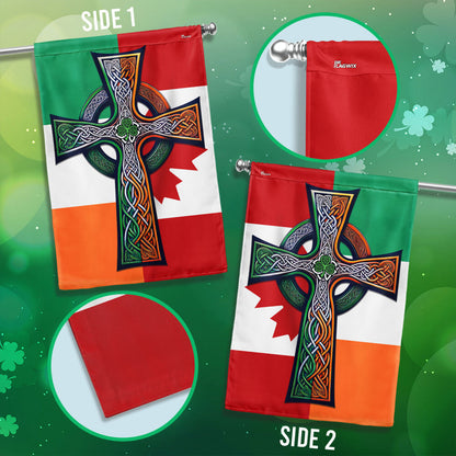 Irish Celtic Knot Cross St. Patrick’s Day Canada Irish Candian Flag TPT2608F