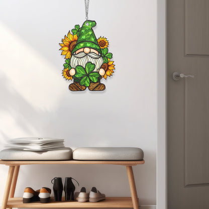 Sunflower Gnome Shamrock St Patrick's Day VTM960AS