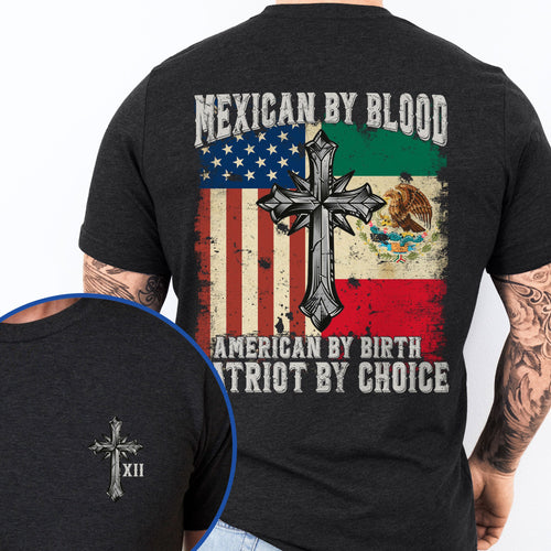 Mexican By Blood T-Shirt American Mexico T-Shirt VTM1027HVN