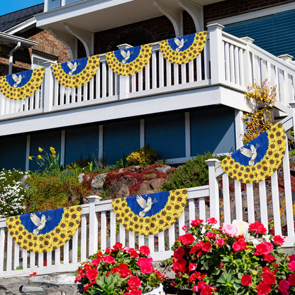 Peace For Ukraine Stand With Ukraine Non-Pleated Fan Flag TQN4937NTH