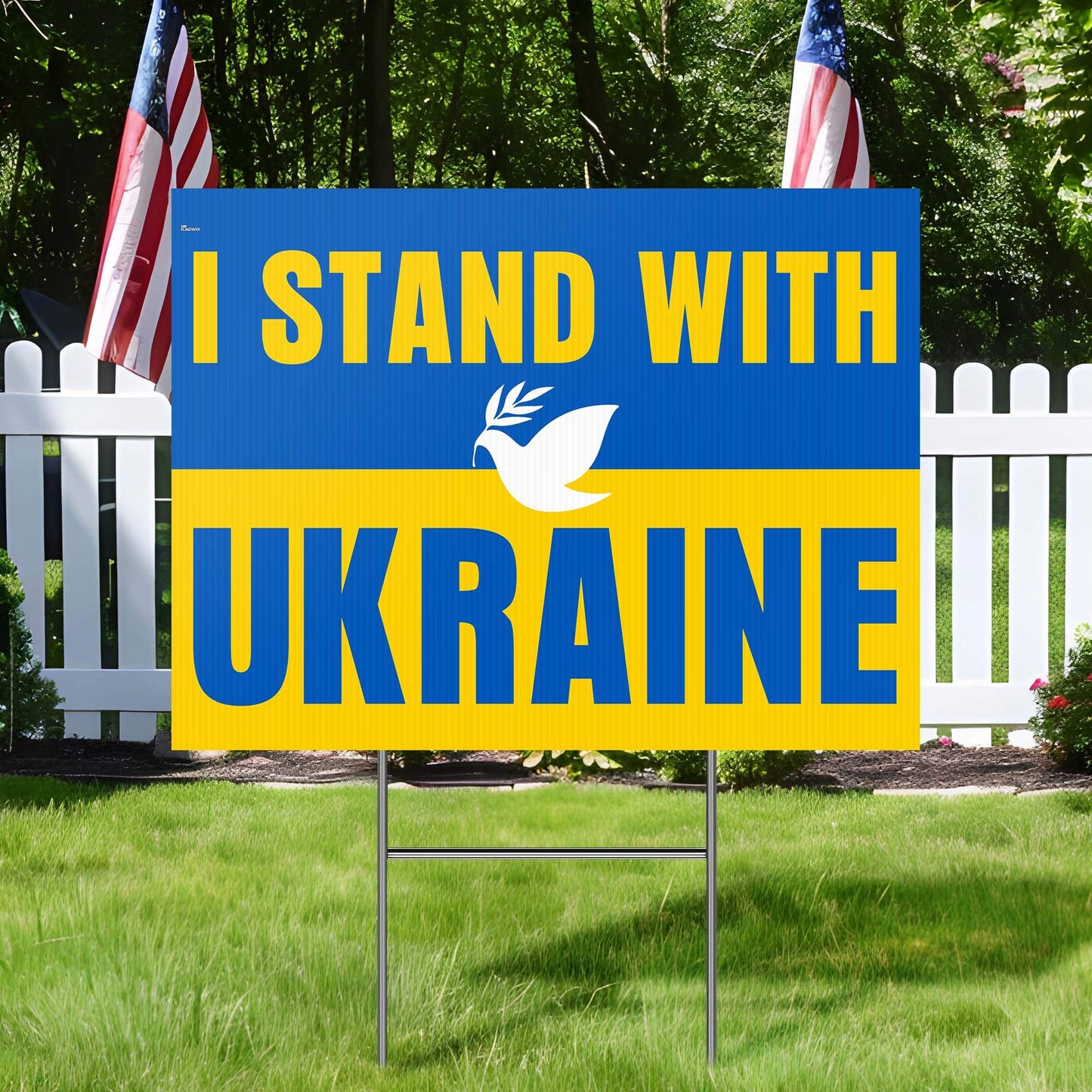 I Stand With Ukraine Yard Sign TQN4944TNB