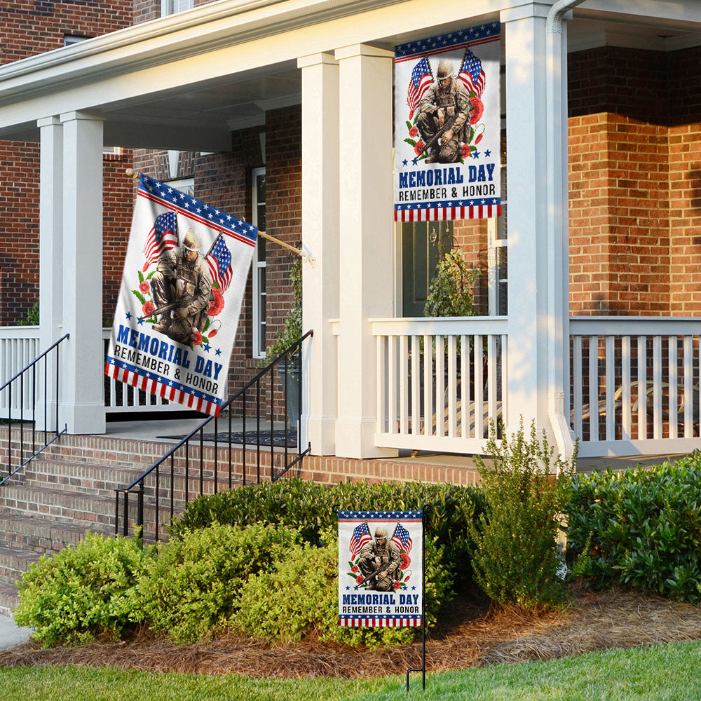 Memorial Day Veteran Remember And Honor Flag NTT05TTH