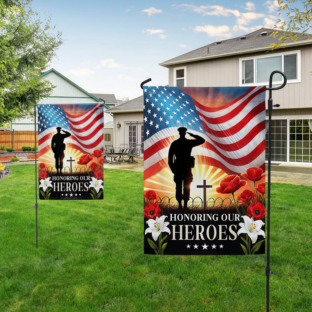 Memorial Day Honoring Our Heroes Veteran American Flag MLN5331TTH
