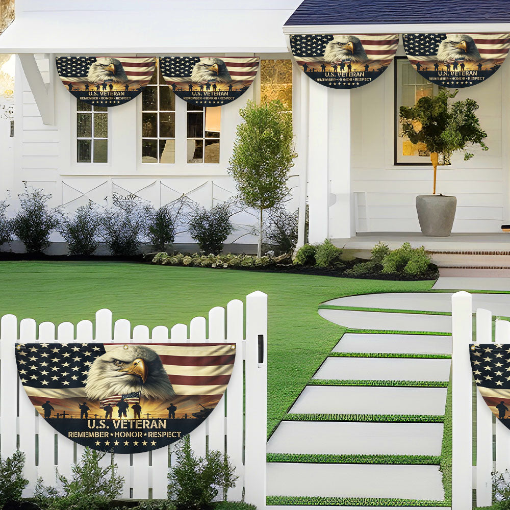 Memorial Day U.S. Veteran Non-Pleated Fan Flag TQN5162TDH