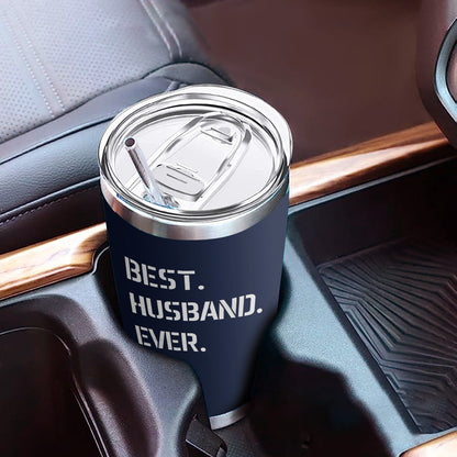 Best Husband Ever Laser Engraved 20oz Tumbler Navy Color