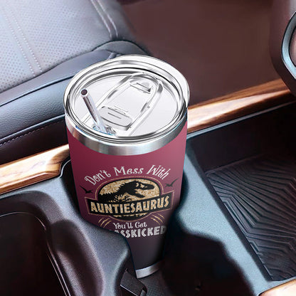 Auntiesaurus Tumbler Funny Gifts For Aunt 20oz Tumbler