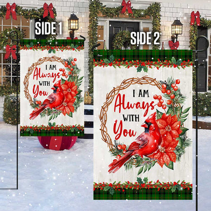 Cardinal I Am Always With You Flag MLN2120F