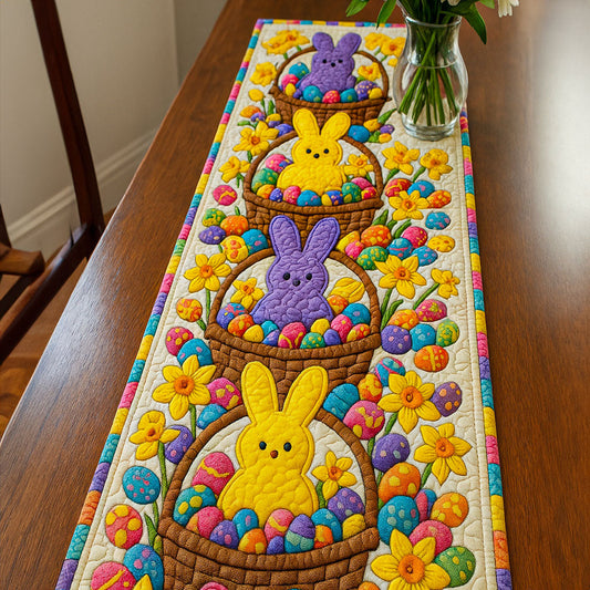 Peeps and Eggs Quilted Table Runner NCU0NT5399